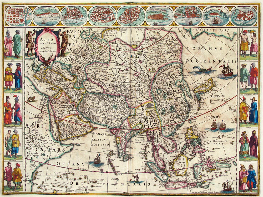 Asia 1634 Willem Blaeu